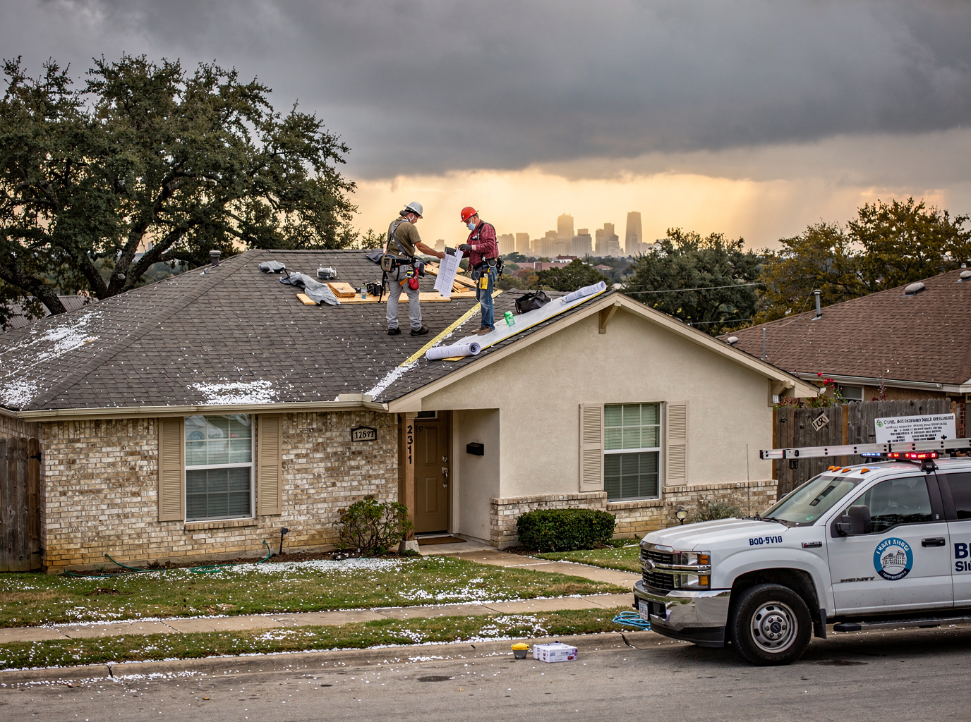 Hail Damage Roof Repair in Alamo Heights TX